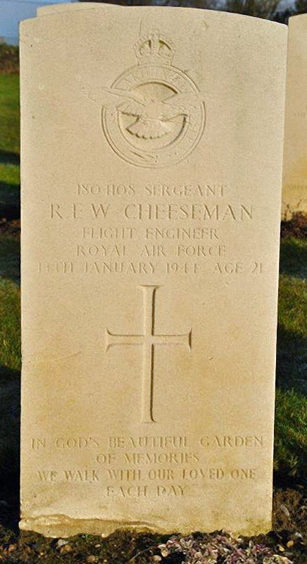 Sgt Raymond Edward William Cheeseman<br/><br /><br />died January 14th, 1944
